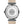 DAEM wythe white dial watch with grey cordura strap back