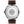 DAEM royal white dial watch brown leather back engraved